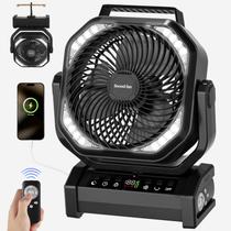 Ventilador de Camping Socool con Luz y Batería Recargable de 20000mAh Ventilador de Camping Socool con Luz y Batería Recargable de 20000mAh