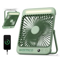 Ventilador de Camping Warmco D4 com Bateria de 20000mAh e Lanterna LED