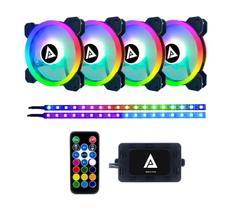 Ventilador de capa Apevia TL42-RGB Twilight 120 mm Silent RGB com controle remoto