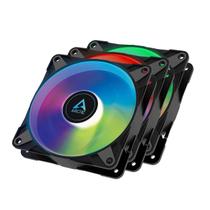 Ventilador de capa ARCTIC P12 PWM PST A-RGB 120 mm 2000 RPM, pacote com 3 unidades, preto