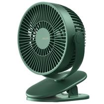 Ventilador de carrinho de bebê Clip on JISULIFE 4000mAh, bateria verde escuro
