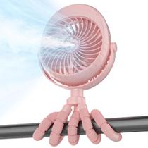 Ventilador de carrinho de bebê Misting COMLIFE 4000mAh recarregável