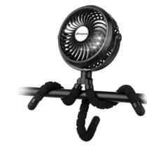 Ventilador de carrinho de criança AMACOOL Flexible Tripod Clip On com 3 velocidades