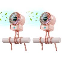 Ventilador de carrinho de criança AOlin Mini Portátil Recarregável USB de 4 Velocidades