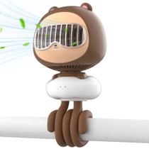 Ventilador de carrinho de criança Bear KinyiLO 4000mAh com clip-on USB de 4 velocidades