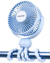 Ventilador de carrinho de passeio Gaiatop Mini Bateria Portátil 3 Velocidades Azul Ventilador de carrinho de passeio Gaiatop Mini Bateria Portátil 3 Velocidades Azul