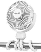 Ventilador de carrinho de passeio Gaiatop Mini Bateria Portátil Recarregável Branco Ventilador de carrinho de passeio Gaiatop Mini Bateria Portátil Recarregável Branco