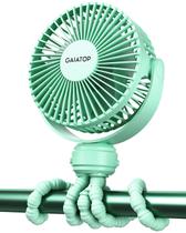 Ventilador de carrinho de passeio Gaiatop Mini Bateria Portátil Recarregável Verde Ventilador de carrinho de passeio Gaiatop Mini Bateria Portátil Recarregável Verde