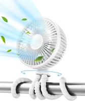 Ventilador de carrinho de passeio Gaiatop oscilante com luz noturna LED branca
