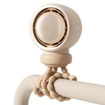 Ventilador de carrinho de passeio JISULIFE Bladeless Turbine com purificação de ar marrom