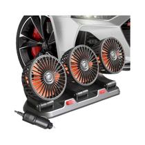 Ventilador De Carro Ajustável De 3 Cabeças 12V 360 graus Ventilador De Ar Automotivo Multifuncional De