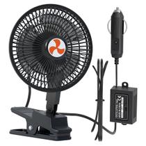 Ventilador de carro AOWEITOUR 12V Oscillating 6 Portable Silent Cooling Ventilador de carro AOWEITOUR 12V Oscillating 6 Portable Silent Cooling