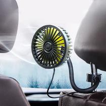 Ventilador de carro KINOWJI alimentado por USB para refrigeração de automóveis 5V 3 velocidades