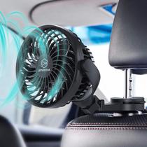 Ventilador de carro LEMOISTAR Circulador de carro alimentado por USB 4 velocidades 360