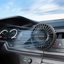 Ventilador de carro TriPole alimentado por USB de 3 velocidades para ventilação de veículo Ventilador de carro TriPole alimentado por USB de 3 velocidades para ventilação de veículo