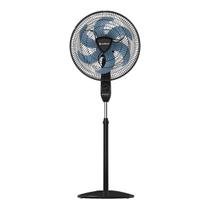 Ventilador De Chão E Coluna Ajustável Turbo 6pás Preto 127v