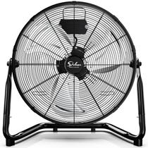Ventilador de chão Simple Deluxe 50 cm de 3 velocidades de alta velocidade preto