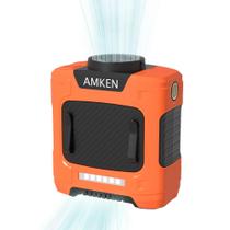 Ventilador de cintura AMKEN 7 em 1 multifuncional 10000mAh 24 horas laranja