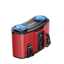 Ventilador de cintura Astaowl 24000mAh USB recarregável 40H Cooling Red Ventilador de cintura Astaowl 24000mAh USB recarregável 40H Cooling Red