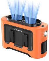Ventilador de cintura portátil AMACOOL 14500mAh com 5 velocidades e 35h de bateria