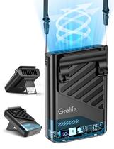 Ventilador de cintura portátil Grelife 2025 AI Recarregável 40h de tempo de execução Ventilador de cintura portátil Grelife 2025 AI Recarregável 40h de tempo de execução