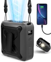 Ventilador de cintura portátil KIDEE com display LED e lanterna 8000mAh