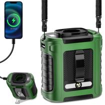 Ventilador de cintura portátil Leeyalan 5 velocidades 20000RPM 10000mAh