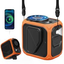 Ventilador de cintura portátil Yestono recarregável com AI Chip Orange Ventilador de cintura portátil Yestono recarregável com AI Chip Orange