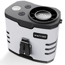 Ventilador de cintura WAFTING Ventilador de correia de alta velocidade 10 velocidades 10000mAh cinza