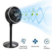 Ventilador de circulação de ar com três configurações de velocidade e ajuste de altura em três nívei Ventilador de circulação de ar com três configurações de velocidade e ajuste de altura em três nívei