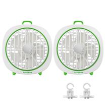 Ventilador de clipe VIVOSUN AeroWave D4 4” para tenda de cultivo, pacote com 2 unidades, branco