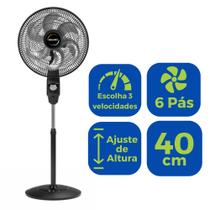 Ventilador De Coluna 110v 40cm 6 Pás Silencioso Super Turbo Ventilador De Coluna 110v 40cm 6 Pás Silencioso Super Turbo