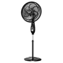 Ventilador de Coluna 30cm Turbo Mondial Preto e Prata 60W VT-30C-NB