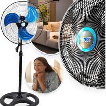 Ventilador De Coluna De Chão Turbo Vento Forte 3 Velocidades Grande ajuste de altura 3 Hélices 110v