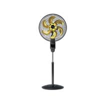 Ventilador de Coluna Mallory Chronos 6 Pás 140w Preto com Dourado