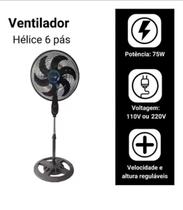 Ventilador De Coluna Solaris grande 65 pas 40cm 127v Inmetro Ventilador De Coluna Solaris grande 65 pas 40cm 127v Inmetro
