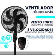 Ventilador de coluna Solaris Potência e Conforto Ventilador de coluna Solaris Potência e Conforto