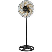 Ventilador De Coluna Venti-Delta Linha Delta Free 40cm 6 Pás Grade De Aço 140W Bivolt Cor Preto