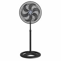Ventilador de coluna ventisol turbo 50cm 6 pás oscilante 127v preto premium