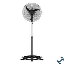 Ventilador de Coluna Ventisol Turbo 60cm 127V 220V Bivolt Grade de Aço Pintura Eletroestática Motor Oscilante Automático 200w Cor Preto Plástico de Pé