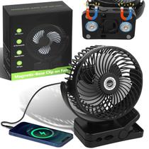 Ventilador de cruzeiro magnético CruiseAU de 6" e temporizador LED com bateria de 12000mAh Ventilador de cruzeiro magnético CruiseAU de 6" e temporizador LED com bateria de 12000mAh