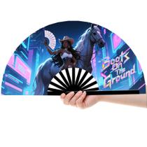 Ventilador de dança dobrável AYTHSRIC de 13 polegadas, ventilador de festival grande de 66 cm Ventilador de dança dobrável AYTHSRIC de 13 polegadas, ventilador de festival grande de 66 cm