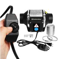 Ventilador de duto de reforço em linha HOCENWAY Upgrade Speed Control de 3 polegadas