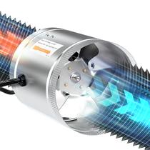 Ventilador de duto em linha iPower 8 polegadas 420 CFM HVAC Booster Silver Ventilador de duto em linha iPower 8 polegadas 420 CFM HVAC Booster Silver