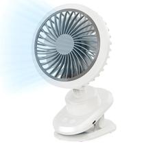 Ventilador de encaixe FRIENGOOD recarregável 10000mAh 6 polegadas branco Ventilador de encaixe FRIENGOOD recarregável 10000mAh 6 polegadas branco
