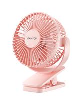 Ventilador de encaixe Gaiatop Gaiatop Portátil Operado por Bateria Rosa