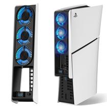 Ventilador de enfriamiento JUSPRO para consola PS5 Slim con luz LED