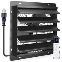 Ventilador de exaustão adicional: motor EC de montagem na parede de 16 polegadas, controle remoto de 8 velocidades Ventilador de exaustão adicional: motor EC de montagem na parede de 16 polegadas, controle remoto de 8 velocidades