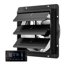 Ventilador de exaustão com obturador CAMMOO 35,56 cm com controlador de 10 velocidades Ventilador de exaustão com obturador CAMMOO 35,56 cm com controlador de 10 velocidades