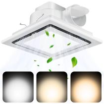 Ventilador de exaustão de banheiro Kirumie 110CFM com luz 3000K/4500K/6000K